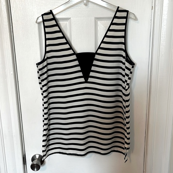 Express Striped Sleeveless Blouse - Picture 1 of 3